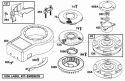 Blower HsgFlywheelsScreens Diagram and Parts List for 28A702-0102-01  Briggs and Stratton Engine